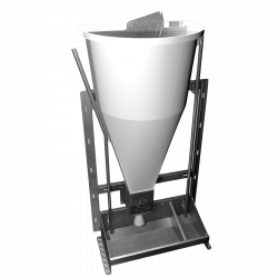 Porinox simple pendular inox P511 hopper with 2 water tubes