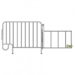 Gestation box new regulations galvanized iron 20/14 without front door