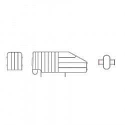 Galvanized iron 20/14 gestation box with front door and insemination door with pins