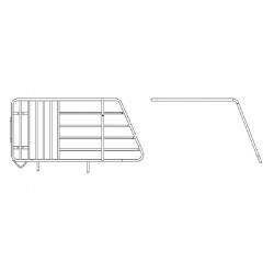Galvanized iron self-capture gestation box without front door