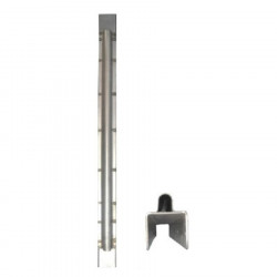 Poteau en acier inoxydable 50mm pour gond latéral