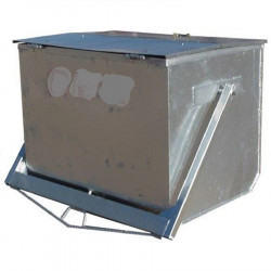 Low galvanized sheet container 1,000 liters