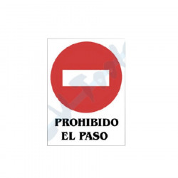 PVC sign "no entry" 21X29