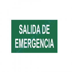 PVC sign 21X29 emergency exit
