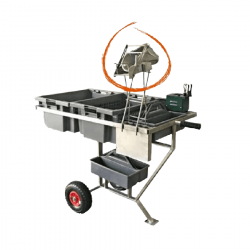 Trolley-table for treatment of piglets stainless steel (does not include the foal)