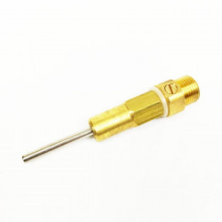 Brass valve 1/2-M with stainless steel pusher mod. TAH.