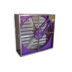 Ventilador gran caudal con marco y aspas galvanizados