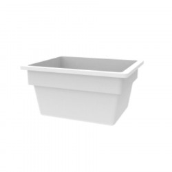 Rectangular polyester tank without cover