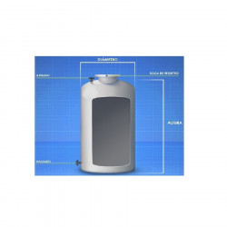 Cuve cylindrique verticale en polyester