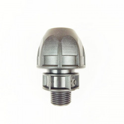 Polyethylene straight male threaded coupling