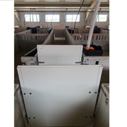 PVC square door thickness 35mm, with 4 hinges and 2 pins