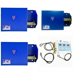 Pack domotique pour deux faces de fenêtres et cheminées