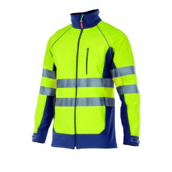 Two-tone high visibility soft shell jacket