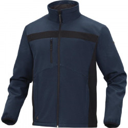 Lulea2 sofshell jacket blue/black