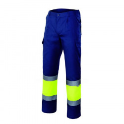 Pantalon doublé Bic. av sup marine/inf jaune