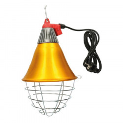 IH Lamp holder with aluminium protector and grid with 2.5m cable, on/off button and energy saving mode