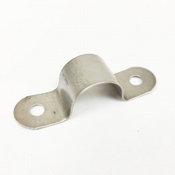 Stainless steel flange clamp for 1 tube