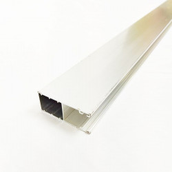 Drilled aluminum guide for polycarbonate window 2mts