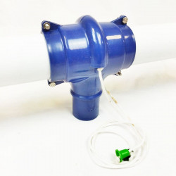 Bec verseur fermé en T avec cordes, diamètre 75 (descente 63MM)