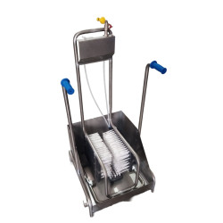 Premium stainless steel shoe cleaner with drain