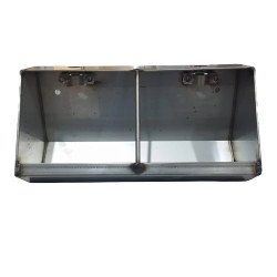 Bulk double fattening bowl 400 MM / 2 mouths with flange (without tubes or nipples)