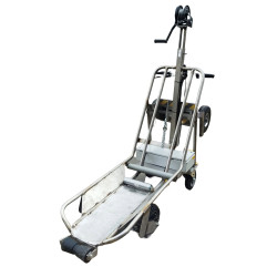 Chariot électrique pour cadavres avec treuil manuel
