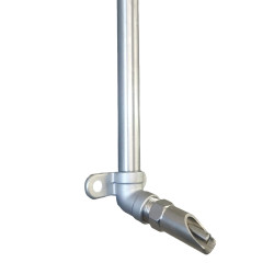 Stainless steel set complete tile pacifier with 1.20 downpipe and placement support