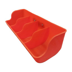 Linear feeder for first-age piglets with 4 mouths RI