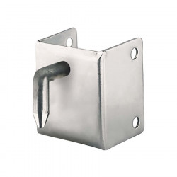 Short stainless steel fast lock hook for PVC 35mm
