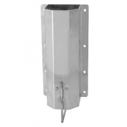 Support en acier inoxydable pour buvette en bois 350x125