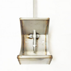 Buveur cuvette inox engraissement + tétine + tube inox 1,2 mConjunto completo de bebedor de cuvette fabricado íntegramente en