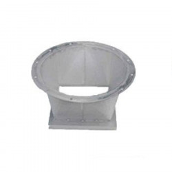 Galvanized cone silo with washer for unit loading connection